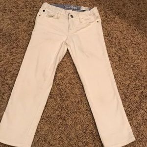 Girls White Gap Capri Jeans
